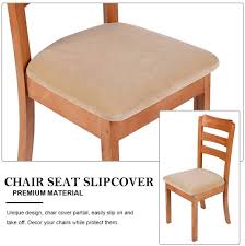 Before choosing family room furniture, decide on the overall style of the place. Buy Smiry Original Velvet Dining Chair Seat Covers Stretch Fitted Dining Room Upholstered Chair Seat Cushion Cover Removable Washable Furniture Protector Slipcovers With Ties Set Of 6 Beige Online In Vietnam B07vhhz319
