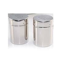 Salt Pepper Shaker Square Salt Pepper Shaker Exporter From Moradabad I remember it because there's three p's in pepper, so it has three holes.
