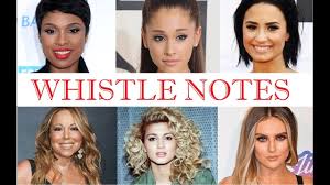 Whistle Notes Famous Female Singers Youtube