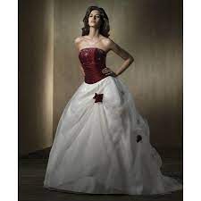 Pin On Red White Wedding Dresses