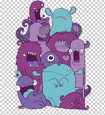 Drawing Monster Illustrator Doodle Illustration Png Art Behance Cartoon Concept Art De Cute Monster Illustration Doodle Illustration Monster Illustration