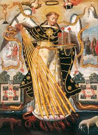 Today I Discovered The Cuzco Or Cuzquena Genre Of Painting Seems Over The Top But Partly Intended By Colonial Catholics In Peru To Teach And Evangelize The Incans Here Is St Thomas