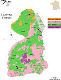 Sauternes Barsac Wine Region Map Wine Map Bordeaux Wine Map