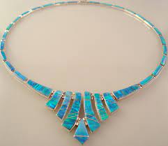 Mexico Sterling Opal Necklace Jewelry Set Taxco 925 Blue Opal Necklace Opal Necklace Jewelry Bracelets Silver
