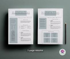 Stevens & associates, a national career management and outp. 2 Page Resume Template Coverletter Template By Chic Templates Thehungryjpeg Com