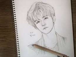 Pin Oleh Nazwa Vairy Di Nana 나재민 Di 2020 Cara Menggambar Sketsa Gambar Pensil