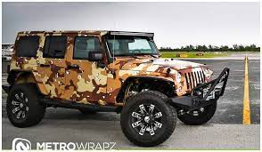 Metro Wrapz Shows Off Camo Wrapped Jeep Wranglers Motorward Jeep Jk Camo Truck Jeep Wrangler