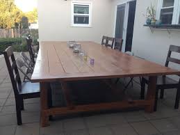 My Table I Made For Our Neighbors 14ft X 6ft Dining Table Rustic Dining Table Rustic Dining