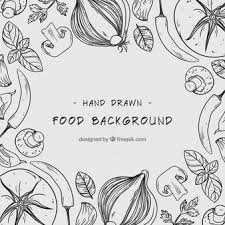 Hand Drawn Healthy Food Background Food Backgrounds How To Draw Hands Food Poster Design