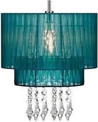 Pendant Shade Beaded Ceiling Light Chandelier Teal Voile Lampshade New Small Lamp Shades Pottery Barn Lamp Shades Rustic Lamp Shades