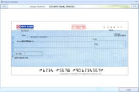 The hdfc bank cheque book will arrive in 3 to 7 working days. Hdfc Bank Cheque Background View Cheque Templates In Cheque Printing Software Gnprinting Is A Windows Based Menu Driven User Friendly Cheque Printing Software That Helps You To Organize Print And