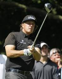 Phil Mickelson Watches His Tee Shot On The Second Hole During The Final Round Of The Bmw Championship Pga Golf To Golf Tournament Pga Golf Tournament Kids Golf
