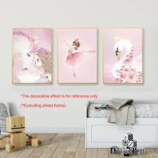 These amazing and imaginative spaces for kids will leave you wishing you could go back to simpler times and play and dream all day. Unframed Pink Canvas Prints Picture Painting For Baby Girl Kids Room Nursery Wall Art Decor 21x30cm Buy From 3 On Joom E Commerce Platform