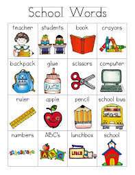 School Words Writing Center Writing Center Kindergarten Writing First Grade Writing