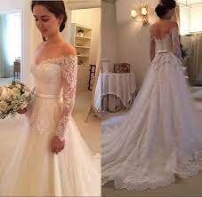 Vintage Lace Off The Shoulder Wedding Dresses Google Search Vintage Style Wedding Dresses Long Sleeve Wedding Dress Lace Long Wedding Dresses