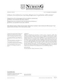 Urinary tract infection (uti) is the second common infection in children. Pdf Urinary Incontinence Nursing Diagnoses In Patients With Stroke