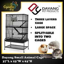 Brand new kaytee crittertrail easy clean pink habitat. Dayang Large Small Animal Cage 37l X 23w X 63h Inch Chinchilla Cage Guinea Cage Hedgehog Cage Shopee Malaysia