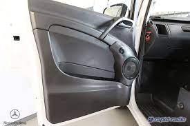 custom door pods and component speaker upgrade in mercedes vito van at rapid radio car audio car audio installation car amplifier