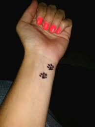 Dog paw print tattoo ideas. Pin By Alyssa Gasparre On Baby Pawprint Tattoo Dog Tattoos Small Tattoos
