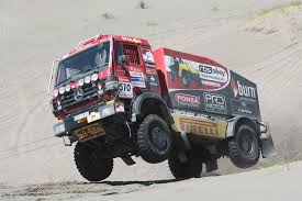 Rally Racing Mercedes Camion In The Dakar Rally