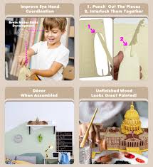 New daily puzzles each and every day! Toys Hobbies 3 D Puzzles Montibello Com Puzzled 3d Puzzle The Us Capitol Building Wood Craft Construction Model Kit Educational Diy Wooden Toy Assemble Model Unfinished Crafting Hobby Puzzle To Build And Paint