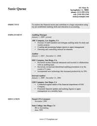 But you can have a few different versions that are better suited for specific groups. Auditor Cv