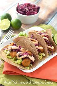 Maybe you would like to learn more about one of these? Asian Fish Tacos With Sriracha Crema Simple Joy