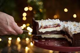 Weihnachts Kasekuchen Mit Fruchtfullung Und Baiserschicht Kuchen Weihnachtsrezepte Kuchen Und Torten