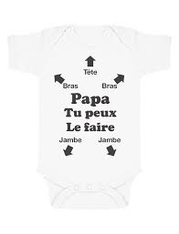 Les français attachés au rôle paternel. T Shirts Papa Tu Peux Le Faire Humour Cadeau Fete Des Peres Body Bebe Manche Courte Home Greenturtle