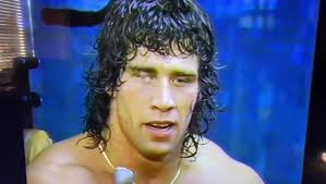 Brian Adias and Kerry Von Erich working out while doing an interview,  #worldclasschampionshipwrestling #prowrestling