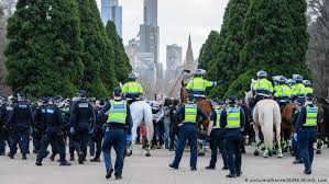 Melbourne has tonight become a ghost town, enforced by new curfew rules from 8pm to 5am that orders residents to stay indoors. Coronavirus Australian Police Crack Down On Anti Lockdown Rallies News Dw 05 09 2020