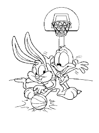 If you want more quality coloring pictures, please select the large size button. Baby Bugs Bunny And Daffy Duck Playing Basketball Coloring Pages Baby Looney Tunes Bunny Coloring Pages Baby Coloring Pages