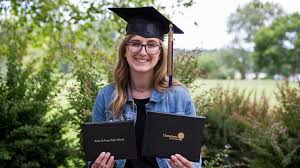 Early College High School Student Graduates With Diploma And Three Associate Degrees Statesman Journal High School Students Associate Degree High School