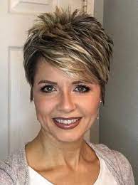 Spiky short hair looks great on women over 50. Chic Short Haircuts For Women Over 50