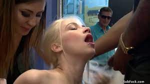 Pale blonde gangbanged in public - XVIDEOS.COM