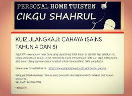 Kuiz Ulangkaji Personal Home Tuisyen Cikgu Shahrul Facebook