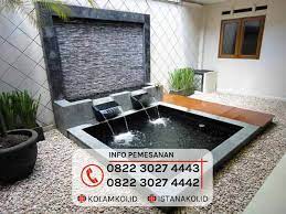 Dengan adanya kolam ikan, suasana rumah juga bisa menjadi lebih segar, hidup, dan tentunya lebih menarik. Kolam Ikan Minimalis Yang Sudah Jadi Infoakuakultur Com