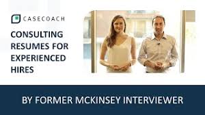 Difference between cv and resume and good format for resume. Consulting Resume Tips For Experienced Professionals By A Former Mckinsey Interviewer Youtube