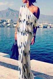 Vacation Dress Vacation Maxi Dress Printed Maxi Dress Fashion