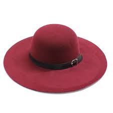 H5331 Ladies Wide Brim Felt Floppy Hat With Buckle Unit Wholesale Dozen Or Piece Felt Floppy Hat Floppy Hat Wide Brimmed
