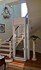 Great Use Of A Stairwell Void Here For A Stiltz Duo Vista Home Elevator Elevator House Elevation Small House Exteriors Elevator Interior