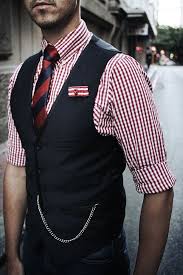 Get This Look For 180 Gingham Dress Shirt Red Gingham Dress Shirt Mens Outfits