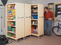 Garage Storage Cabinets Rolling Go Sideways Cabinets On Locking Casters Work Really Well In O Garage Storage Cabinets Workshop Storage Garage Organization