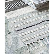 Ein großes sortiment für drinnen und draußen mit vielen möglichkeiten. Teppich Laufer Grau Natur Gestreift 120x180cm Baumwolle Wolle Ib Laursen 6439 00 Los Mengen