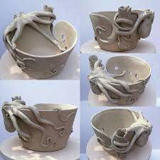 Pin By Cynthia Kitt On Seramik Pano Pottery Sculpture Pottery Workshop Yarn Bowl