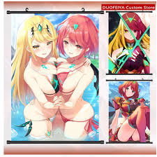 Game Xenoblade Chronicles 2 Pyra Mythra Cosplay Cartoon Wall Scroll Roll  Painting Poster Hanging Picture Poster Art Gift - Painting & Calligraphy -  AliExpress
