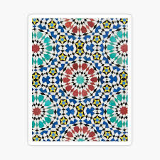 This set consists of 48 separate pieces. Moroccan Tile Stickers Redbubble