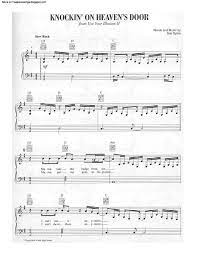 knockin on heavens door free sheet music by bob dylan pianoshelf bob dylan piano songs sheet music pop piano sheet music