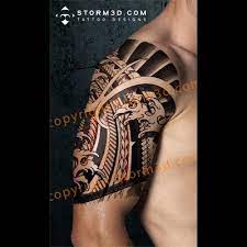 The typical imagery of the kitsune is almost always with a human skull. Japanese And Polynesian Mixed Tattoo Design With Fingerwaves Polynesian Tattoo Maori Tattoo Tattoos