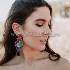 Flamenco earrings, Iris model by Candela de Reina
